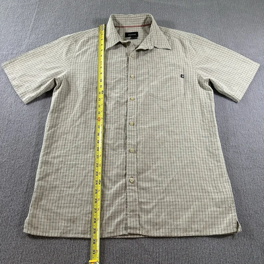 Marmot for‎ Life Button Up Front Short Sleeve Casual Shirt Mens Medium M - Picture 7 of 8